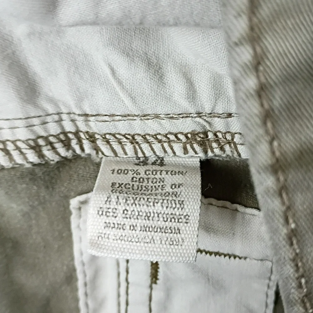 Old Navy Vintage Cargo Shorts Mens 34 Olive Green‎ Military Utility Thick 94105